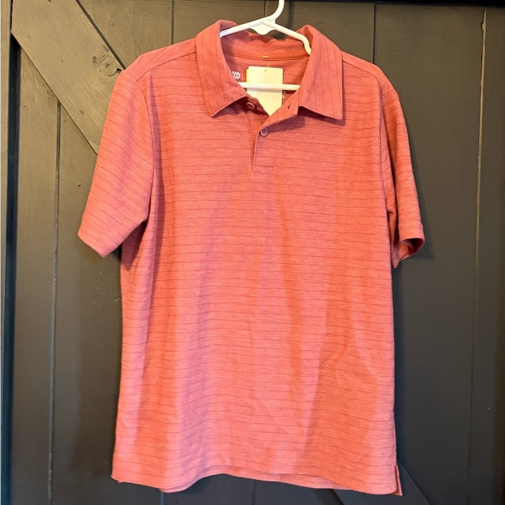 all in motion Men's Heathered Coral Polo - Short Sleeve